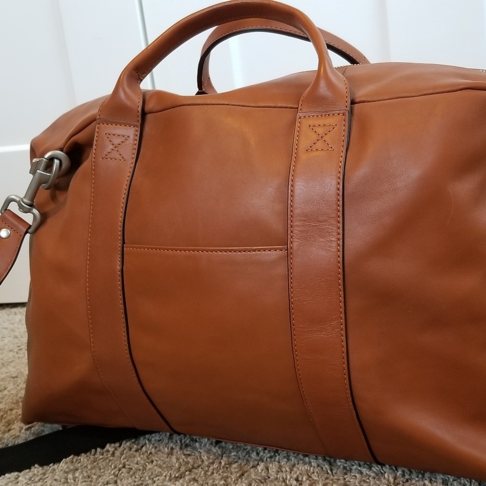 Jack Spade Mill Leather Wayne Duffel